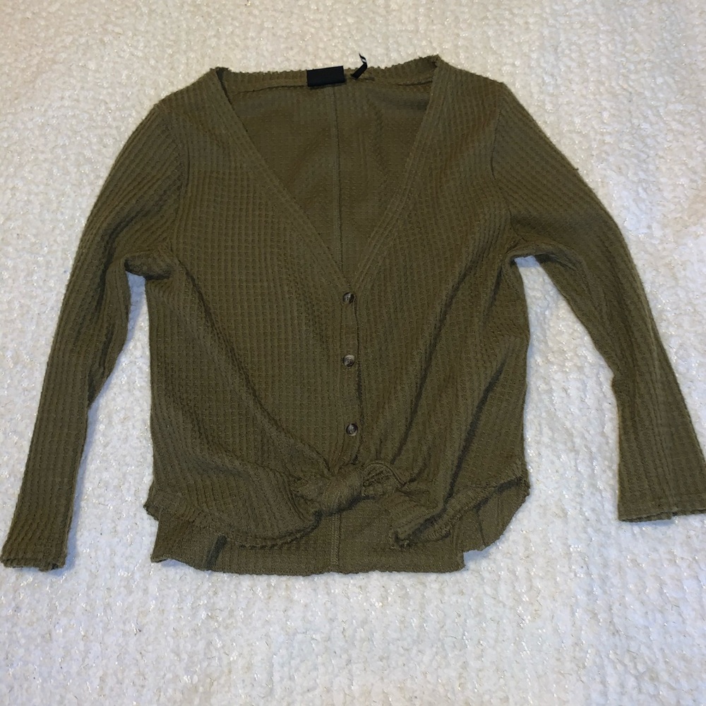 Olive green sweater
